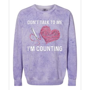 Crocheting Art Crocheter Crochet Lover Colorblast Crewneck Sweatshirt