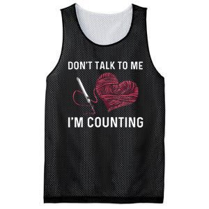 Crocheting Art Crocheter Crochet Lover Mesh Reversible Basketball Jersey Tank