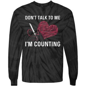 Crocheting Art Crocheter Crochet Lover Tie-Dye Long Sleeve Shirt