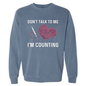 Crocheting Art Crocheter Crochet Lover Garment-Dyed Sweatshirt