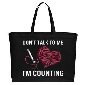 Crocheting Art Crocheter Crochet Lover Cotton Canvas Jumbo Tote