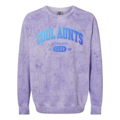 Cool Aunts Club Gift Colorblast Crewneck Sweatshirt