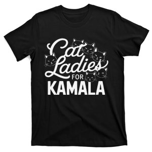 Cute Anime Cats Cat Ladies For Kamala Cute Anime Cats T-Shirt