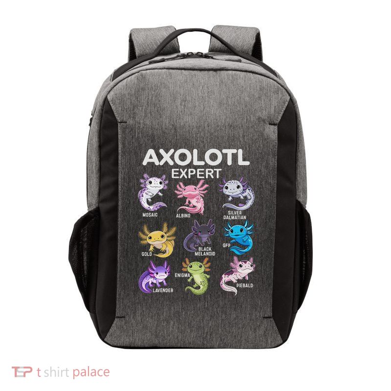 Cute Axolotl Vector Backpack