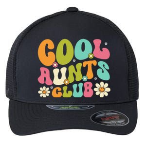 Cool Aunt Club Groovy Retro Smile Cool Aunt Club Aunties Flexfit Unipanel Trucker Cap