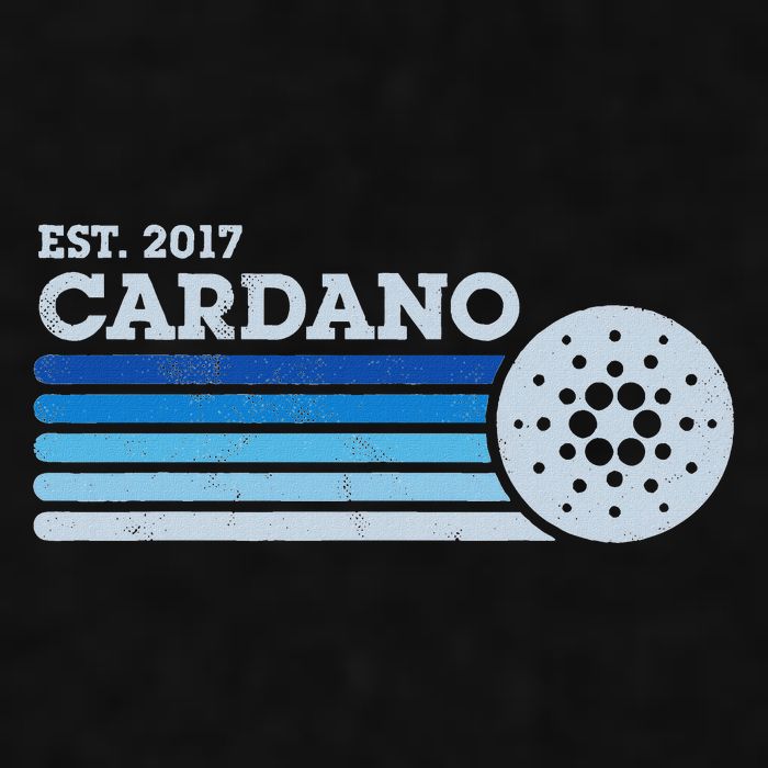 Cardano Ada Cryptocurrency Crypto Currency Blockchain Retro Ladies PosiCharge Tri-Blend Wicking Tank
