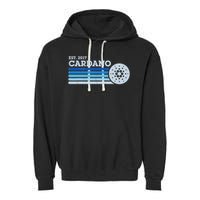 Cardano Ada Cryptocurrency Crypto Currency Blockchain Retro Garment-Dyed Fleece Hoodie
