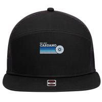 Cardano Ada Cryptocurrency Crypto Currency Blockchain Retro 7 Panel Mesh Trucker Snapback Hat