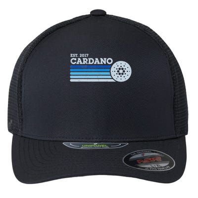 Cardano Ada Cryptocurrency Crypto Currency Blockchain Retro Flexfit Unipanel Trucker Cap