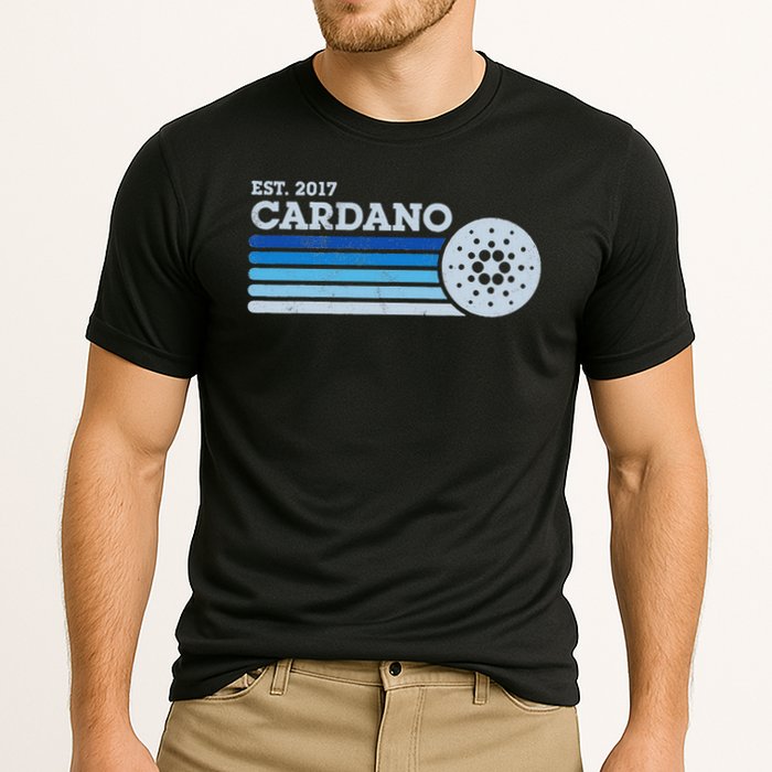 Cardano Ada Cryptocurrency Crypto Currency Blockchain Retro Performance Shirt