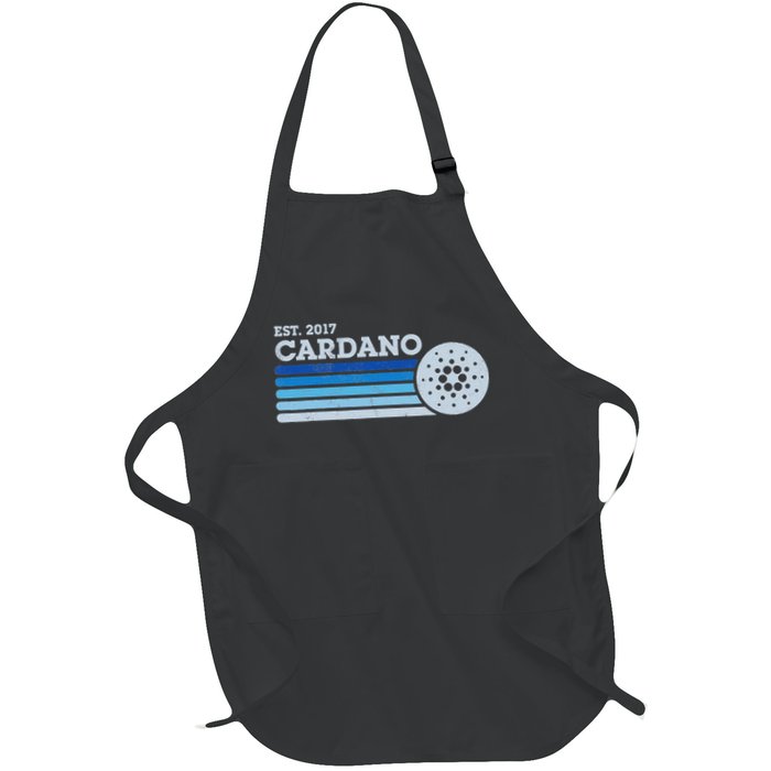 Cardano Ada Cryptocurrency Crypto Currency Blockchain Retro Apron