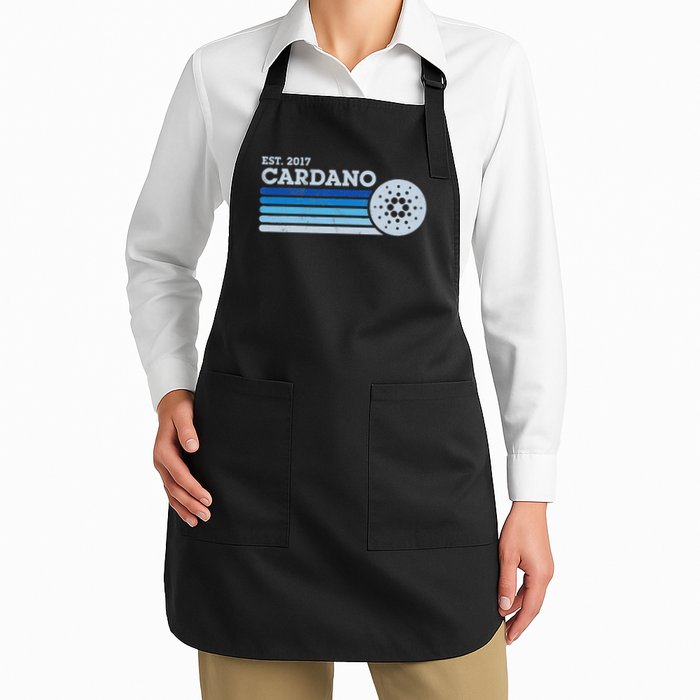 Cardano Ada Cryptocurrency Crypto Currency Blockchain Retro Apron