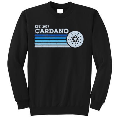 Cardano Ada Cryptocurrency Crypto Currency Blockchain Retro Sweatshirt