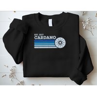 Cardano Ada Cryptocurrency Crypto Currency Blockchain Retro Sweatshirt