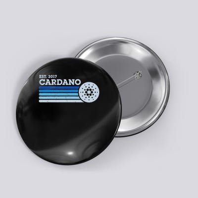 Cardano Ada Cryptocurrency Crypto Currency Blockchain Retro Button