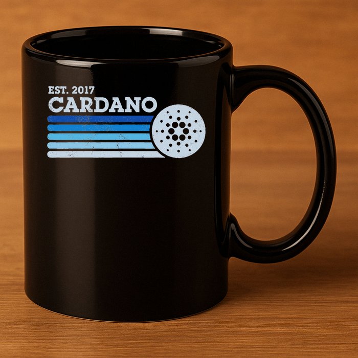 Cardano Ada Cryptocurrency Crypto Currency Blockchain Retro 11oz C Handle Ceramic Mug
