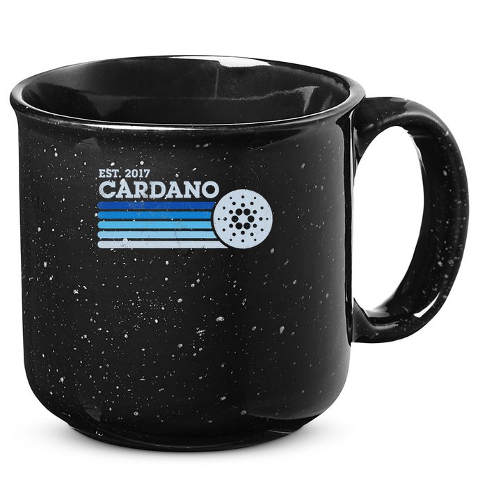 Cardano Ada Cryptocurrency Crypto Currency Blockchain Retro 15oz Campfire Ceramic Mug