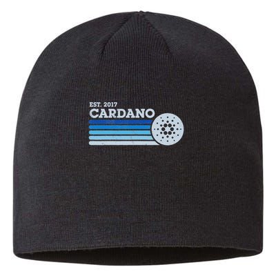 Cardano Ada Cryptocurrency Crypto Currency Blockchain Retro Sustainable Beanie