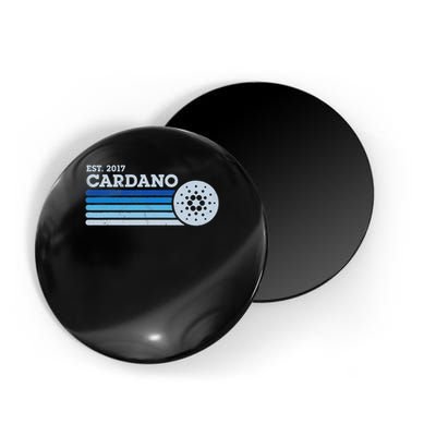Cardano Ada Cryptocurrency Crypto Currency Blockchain Retro Magnet