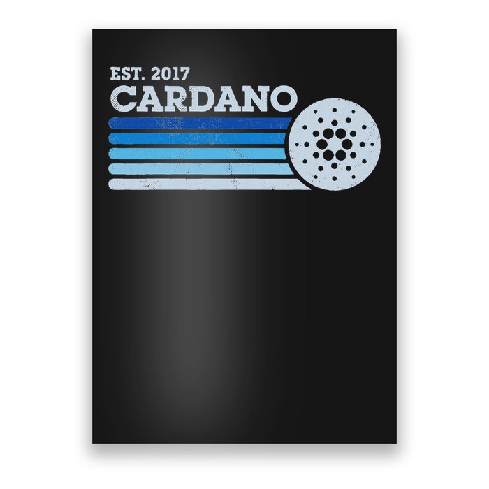 Cardano Ada Cryptocurrency Crypto Currency Blockchain Retro Poster