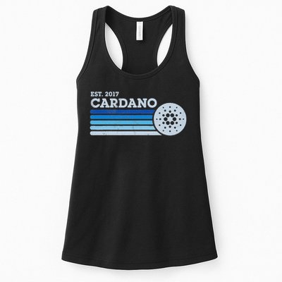 Cardano Ada Cryptocurrency Crypto Currency Blockchain Retro Womens Tank Top