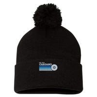 Cardano Ada Cryptocurrency Crypto Currency Blockchain Retro Pom Pom 12in Knit Beanie