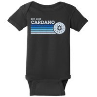 Cardano Ada Cryptocurrency Crypto Currency Blockchain Retro Baby Bodysuit