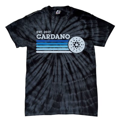Cardano Ada Cryptocurrency Crypto Currency Blockchain Retro Tie-Dye T-Shirt
