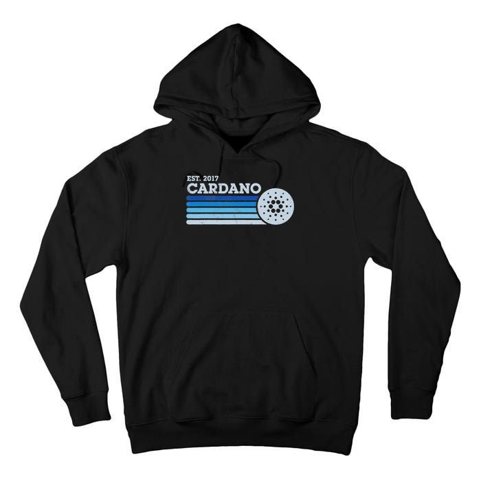 Cardano Ada Cryptocurrency Crypto Currency Blockchain Retro Tall Hoodie