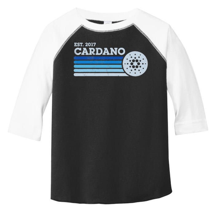 Cardano Ada Cryptocurrency Crypto Currency Blockchain Retro Toddler Fine Jersey T-Shirt