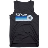 Cardano Ada Cryptocurrency Crypto Currency Blockchain Retro Tank Top
