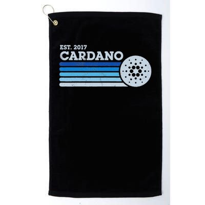 Cardano Ada Cryptocurrency Crypto Currency Blockchain Retro Golf Towel