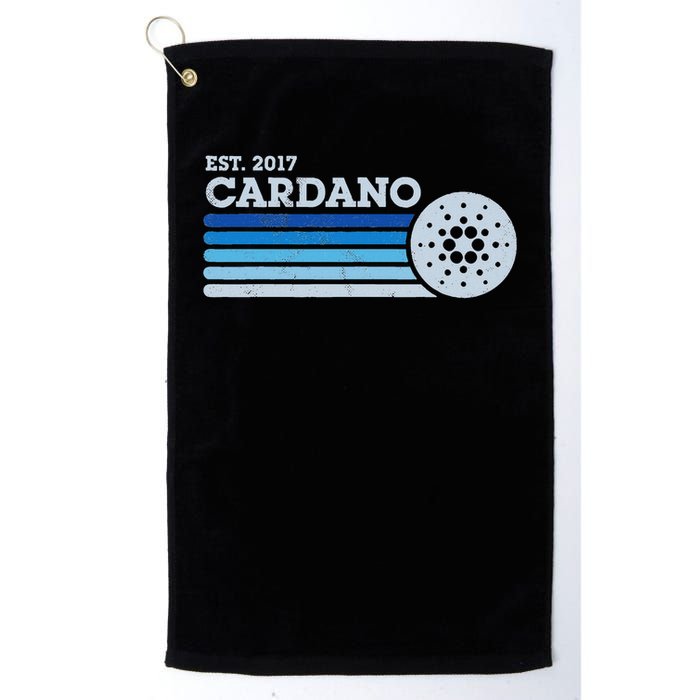 Cardano Ada Cryptocurrency Crypto Currency Blockchain Retro Golf Towel