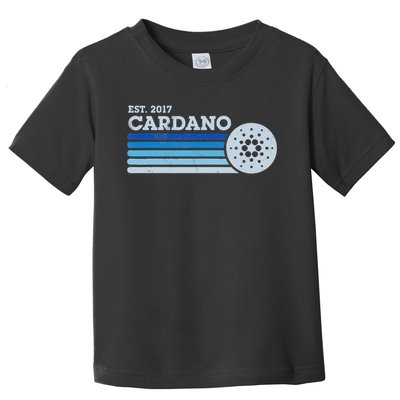 Cardano Ada Cryptocurrency Crypto Currency Blockchain Retro Toddler T-Shirt
