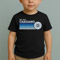 Cardano Ada Cryptocurrency Crypto Currency Blockchain Retro Toddler T-Shirt