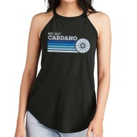 Cardano Ada Cryptocurrency Crypto Currency Blockchain Retro Women's Perfect Tri Rocker Tank