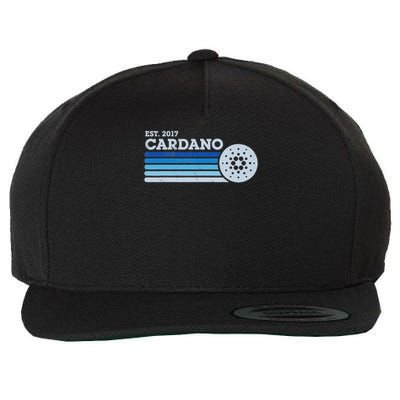 Cardano Ada Cryptocurrency Crypto Currency Blockchain Retro Wool Snapback Cap