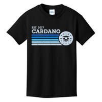 Cardano Ada Cryptocurrency Crypto Currency Blockchain Retro Kids T-Shirt
