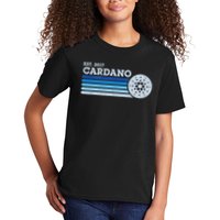 Cardano Ada Cryptocurrency Crypto Currency Blockchain Retro Kids T-Shirt