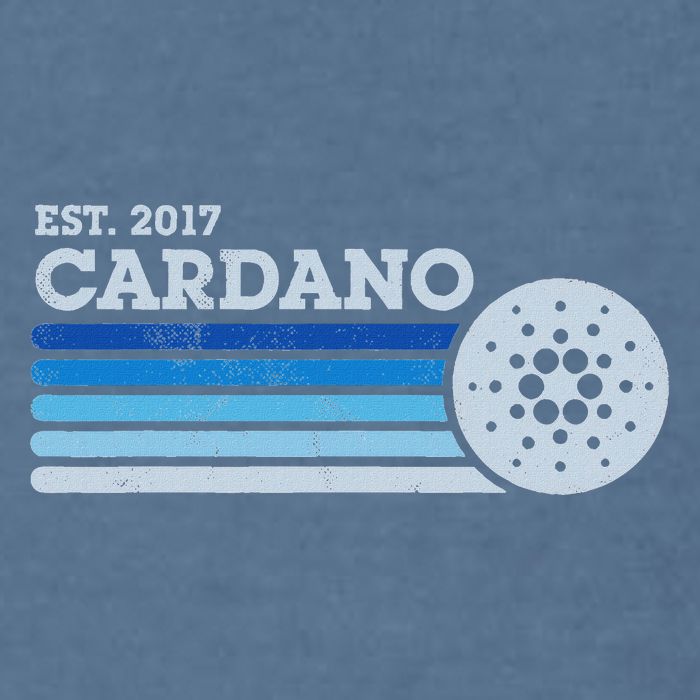 Cardano Ada Cryptocurrency Crypto Currency Blockchain Retro Garment-Dyed Sweatshirt