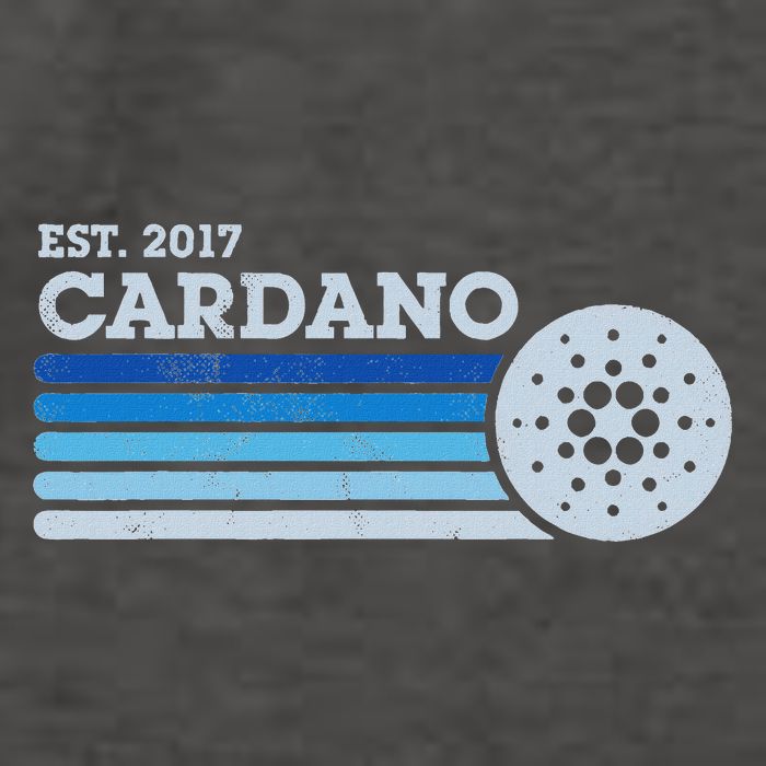 Cardano Ada Cryptocurrency Crypto Currency Blockchain Retro Vector Backpack