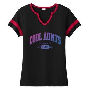 Cool Aunts Club Gift Ladies Halftime Notch Neck Tee