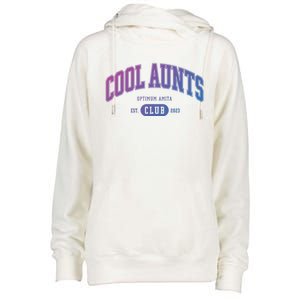 Cool Aunts Club Gift Womens Funnel Neck Pullover Hood