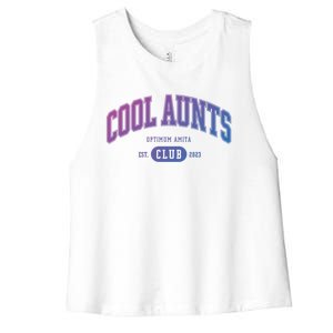 Cool Aunts Club Gift Women's Racerback Cropped Tank