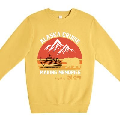 Cute Alaska Cruise Family Vacation Gift Premium Crewneck Sweatshirt