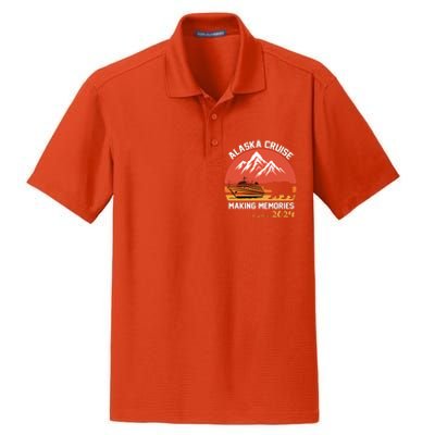 Cute Alaska Cruise Family Vacation Gift Dry Zone Grid Polo