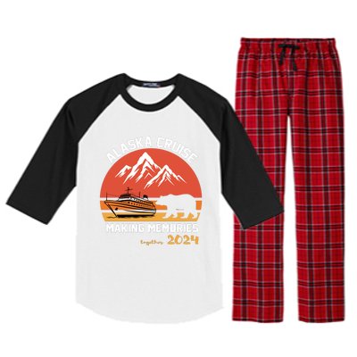 Cute Alaska Cruise Family Vacation Gift Raglan Sleeve Pajama Set