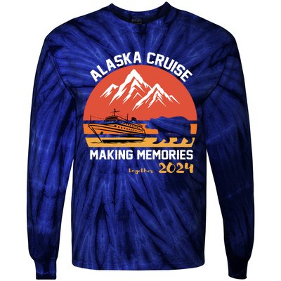 Cute Alaska Cruise Family Vacation Gift Tie-Dye Long Sleeve Shirt