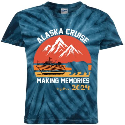 Cute Alaska Cruise Family Vacation Gift Kids Tie-Dye T-Shirt