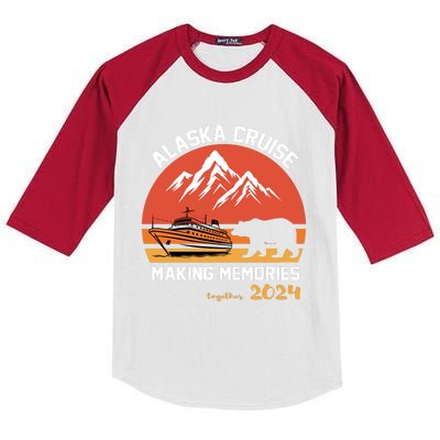 Cute Alaska Cruise Family Vacation Gift Kids Colorblock Raglan Jersey